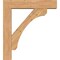Ekena Millwork Legacy Block Smooth Bracket w/ Offset Brace, Western Red Cedar, 7 1/2"W x 36"D x 40"H BKT0806X36X40LEC05SWR - alternate 3